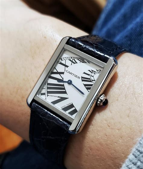 cartier tank piano dial